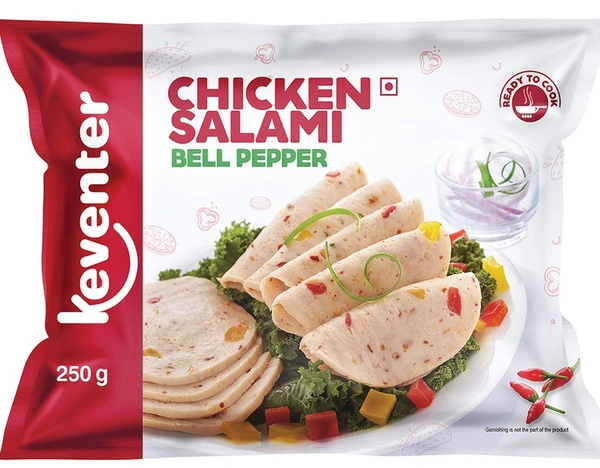 Keventer Chicken Bel Pepper Salami - 250g