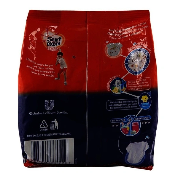 Surf Excel Quick Wash Detergent Powder - 500g