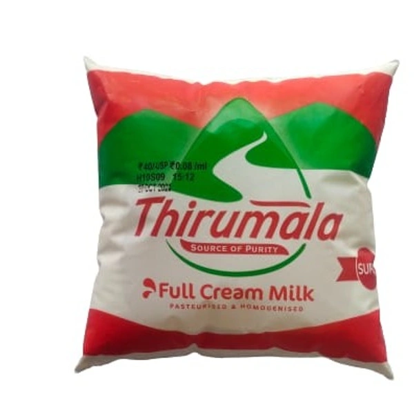 Tirumala Full cream milk - 500ml