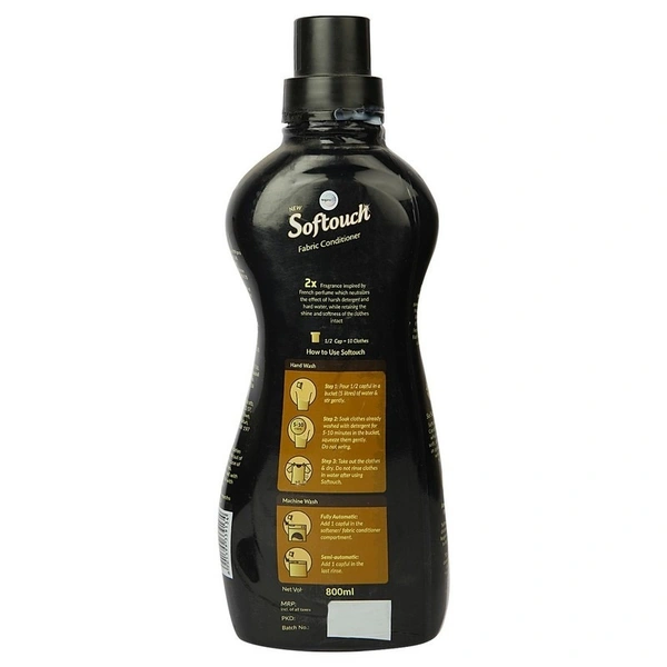 Softouch Fabric Conditioner 2X French Perfume - 800ml