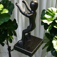 Sold By ZAIN R CREATION Smart Phone Mobile Holder Black - H.7'' L.3.5'' W.2.5'', Black, Aluminium & Granite Base