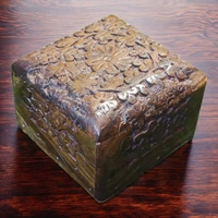 Sold By ZAIN R CREATION Jewellery Carving Box - L.4'' W.4'' H.2.5'