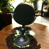 Sold By ZAIN R CREATION Table Clock for Office, Home Use - H.9.5'' L.6.5'' Base. 4'', Black, Iron