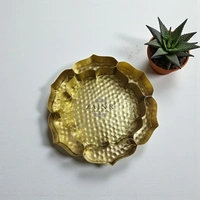 Sold By ZAIN R CREATION Mandala Urli - DIA.9'' H.1.5'', Gold, Iron