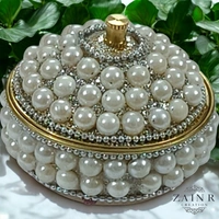 Sold By ZAIN R CREATION A Sindoor or Kumkum pot is a traditional container used to store sacred red powder - H.2'' B.2'', Brass