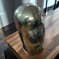 Sold By ZAIN R CREATION Decorative Owl Sculptures - H.12'' L.7'' W.6'', Nickel, Aluminium