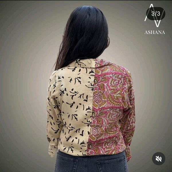 Kalamkari Half-n-Half Shirt - S