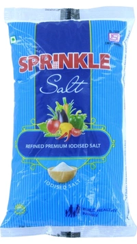 Sprinkle Refined Premium Iodised Salt / Upp / പൊടിയുപ്പ് / ഉപ്പ് - 1 Kg