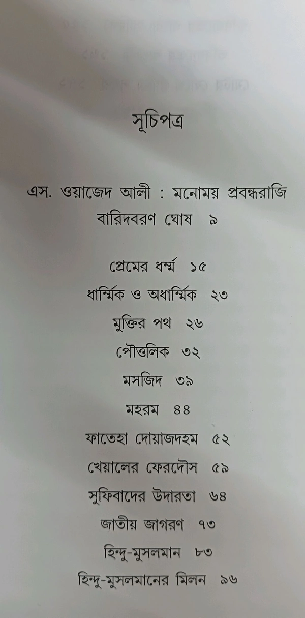 শ্রেষ্ঠ প্রবন্ধ এস. ওয়াজেদ আলী Shresta Probondho S. Wajid Ali