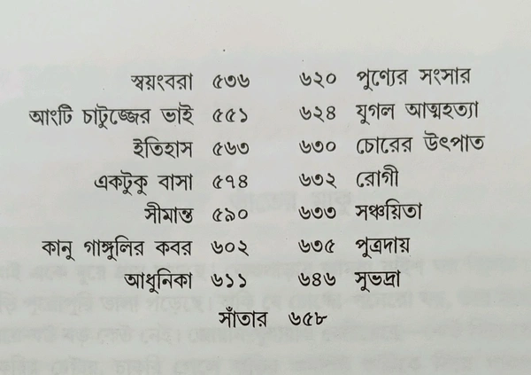 মনোজ বসুর গল্প সমগ্র দ্বিতীয় খণ্ড Manoj Basur Galposamogra vol 2