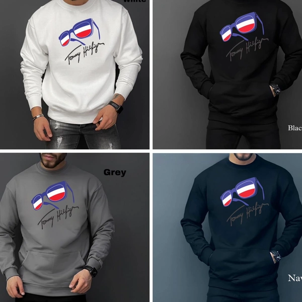 Tommy Hilfiger Winter Sweatshirt - XL 42, White