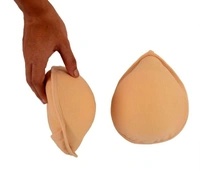 Cotton Mastectomy Bra Pads One Pair Fully Adjustable - 40