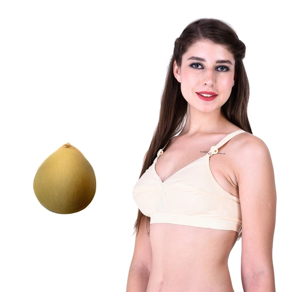 Mastectomy Cancer Pocket Bra With One Microfiber Filled Adjustable Pad - 40