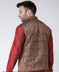 Kaashiba Blend Printed Ethnic Jacket For Men* - 38, Seance