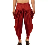 Kaashiba ARMAAN ETHNIC Men Solid Cowl Dhoti Pant - Guardsman Red, Free Size
