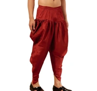 Kaashiba ARMAAN ETHNIC Men Solid Cowl Dhoti Pant - Guardsman Red, Free Size