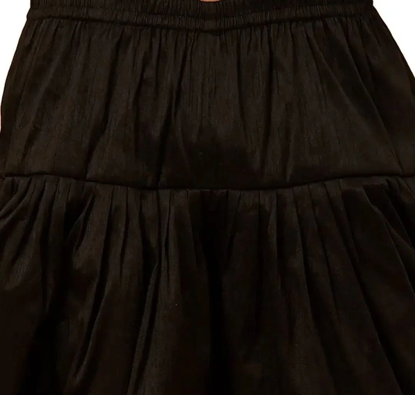 Kaashiba ARMAAN ETHNIC Men Solid Cowl Dhoti Pant - Black, Free Size