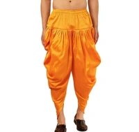 Kaashiba ARMAAN ETHNIC Men Solid Cowl Dhoti Pant - Golden Tainoi, Free Size