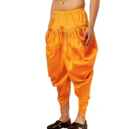 Kaashiba ARMAAN ETHNIC Men Solid Cowl Dhoti Pant - Golden Tainoi, Free Size