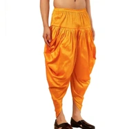 Kaashiba ARMAAN ETHNIC Men Solid Cowl Dhoti Pant - Golden Tainoi, Free Size