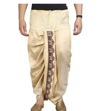 Kaashiba Stylish Silk Blend Dhotis For Men - Picasso, 40