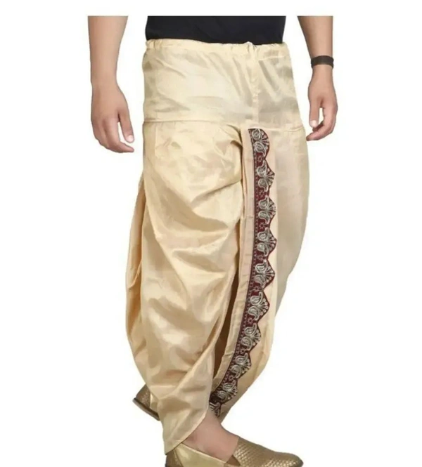 Kaashiba Stylish Silk Blend Dhotis For Men - Picasso, 40