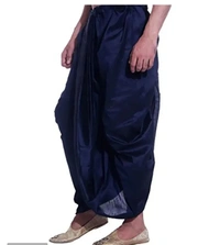 Kaashiba Stylish Silk Blend Dhotis For Men - Black, 40