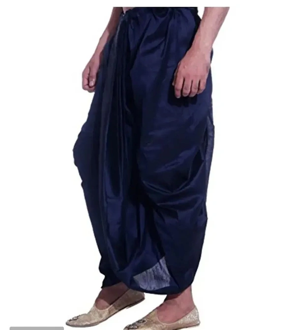 Kaashiba Stylish Silk Blend Dhotis For Men - Black, 40