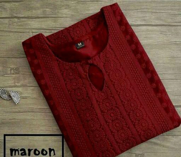 KAASHIBA Kashvi Refined Kurtis - Maroon, XXL