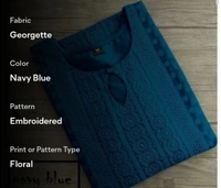 KAASHIBA Kashvi Refined Kurtis - Navy Blue, XXL