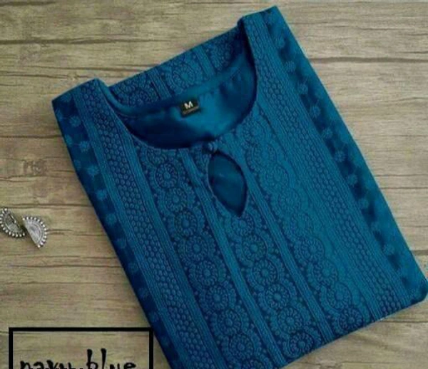 KAASHIBA Kashvi Refined Kurtis - Navy Blue, M