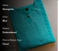 KAASHIBA Kashvi Refined Kurtis - aqua blue, XL