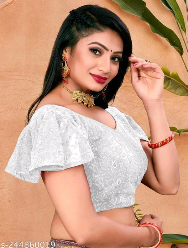 KAASHIBA Fancy Women Blouses - White, 32