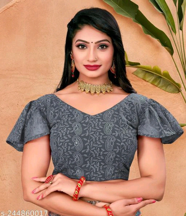 KAASHIBA Fancy Women Blouses - Gray, 38