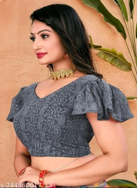 KAASHIBA Fancy Women Blouses - Gray, 38