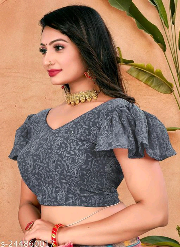 KAASHIBA Fancy Women Blouses - Gray, 38