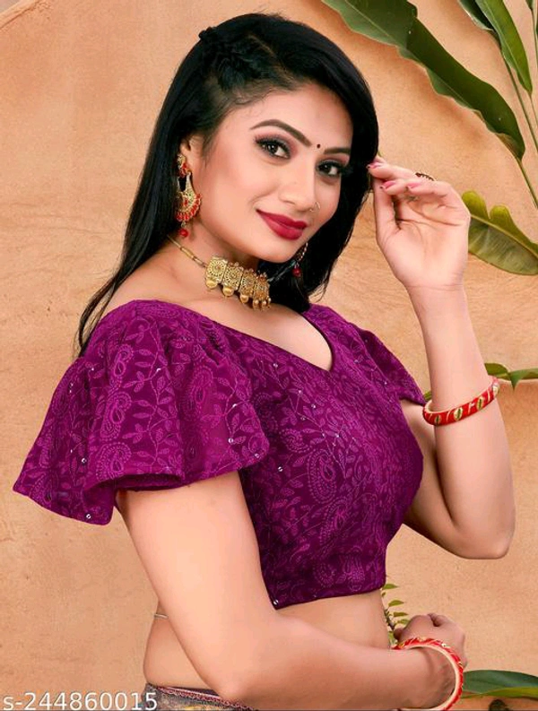 KAASHIBA Fancy Women Blouses - Purple, 32