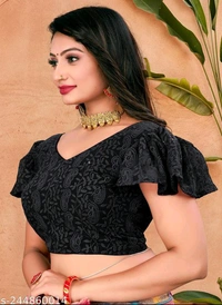 KAASHIBA Fancy Women Blouses - Black, 32