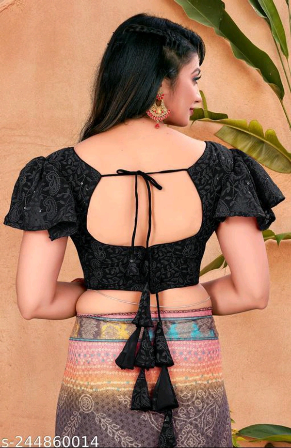 KAASHIBA Fancy Women Blouses - Black, 36