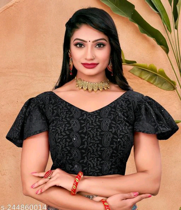 KAASHIBA Fancy Women Blouses - Black, 38