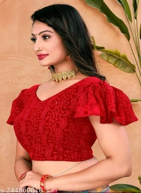 KAASHIBA Fancy Women Blouses - Red, 34