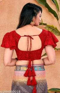 KAASHIBA Fancy Women Blouses - Red, 34