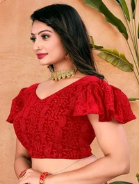 KAASHIBA Fancy Women Blouses - Red, 36