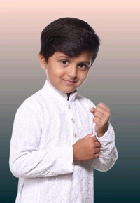 KAASHIBA Modern Elegant Kids Boys Kurta Sets - White, 13-14years