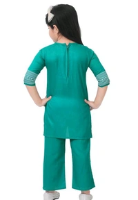 KAASHIBA Latest Kurta Sets - Green, 3-4years