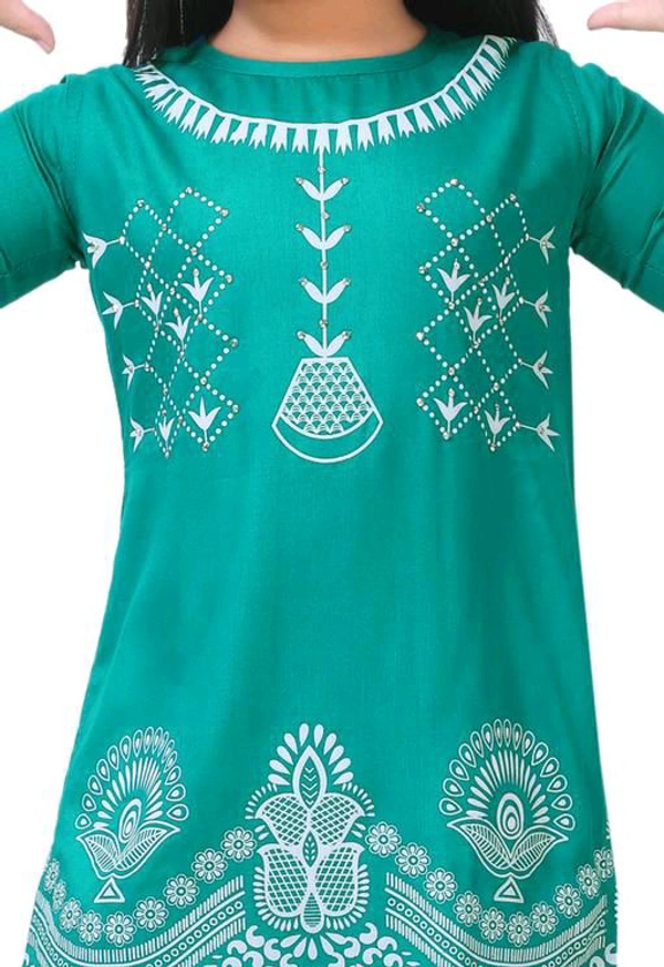 KAASHIBA Latest Kurta Sets - Green, 7-8years