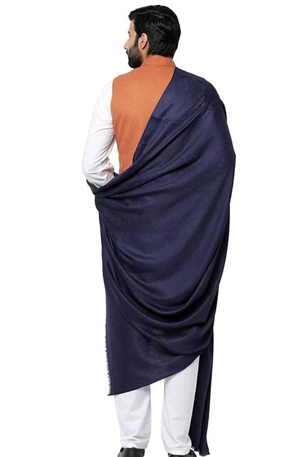 KAASHIBA Spring Board Stole for Men - Free, Navy Blue