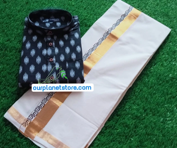 Kerala Kurtha Mundu Combo