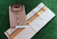 Kerala Kurtha Mundu Combo