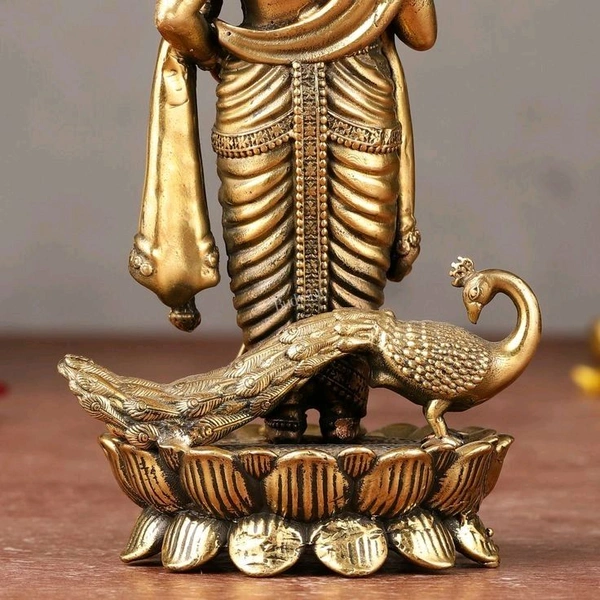 Brass Lord Murugan / Kartikeya Statue